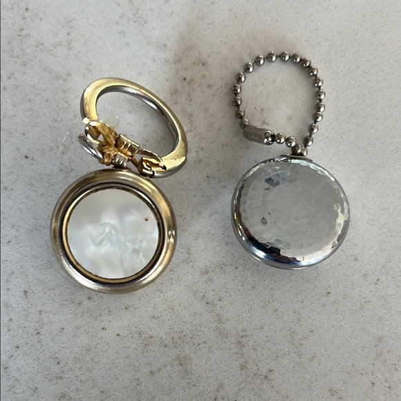 Accessories - Elegant Silver and Gold Keychain Set